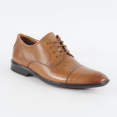 Mens Clarks Bensley Cap 15770 Dark Tan Leather Lace Up Formal Shoes